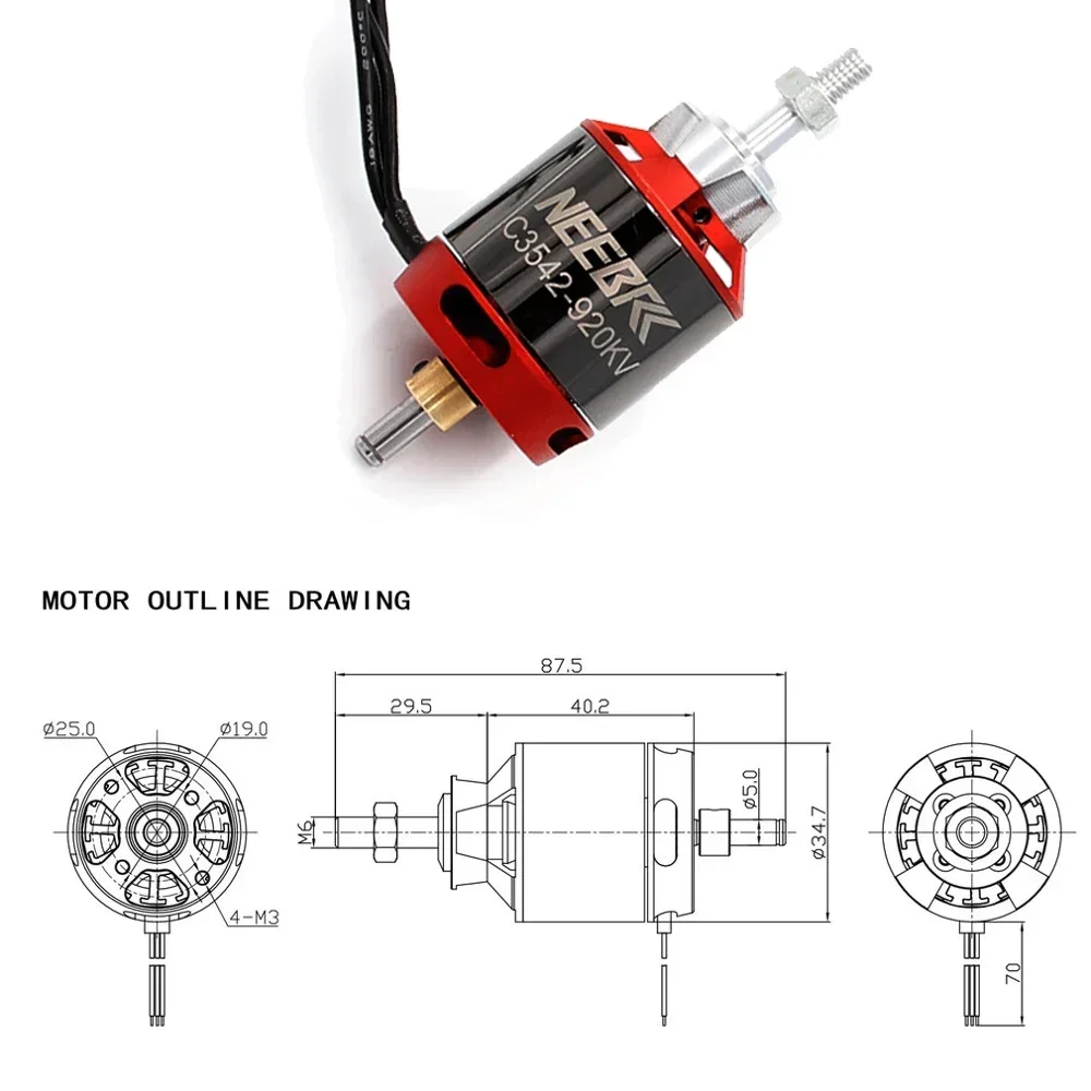 1/2/4PCS 3542 920KV 1400KV Out - Brushless Motor Thrust Test Stand review and price