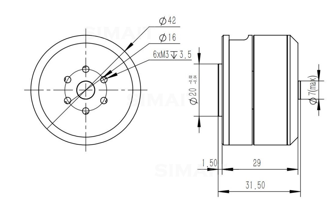 FOR DAMIAO DM-H3510 BLDC Hub M - Direct Drive Servo Motor Robotics review and price